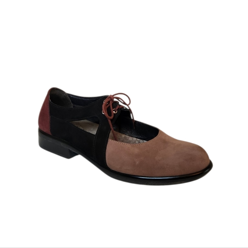 Naot Alisio Tri Color Lace Up Loafers Size 40